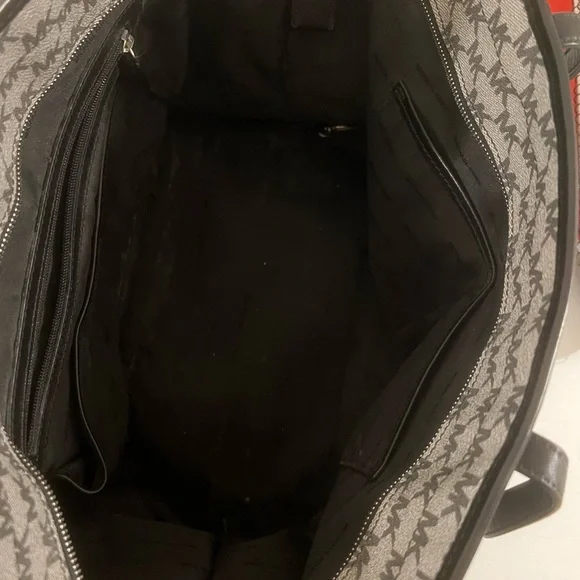 Michael Kors Monogram Black and Gray Tote - Picture 5 of 8